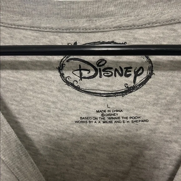 Disney Gray Kids T-Shirt with Eeyore Print Grey( Large) - Picture 3 of 4